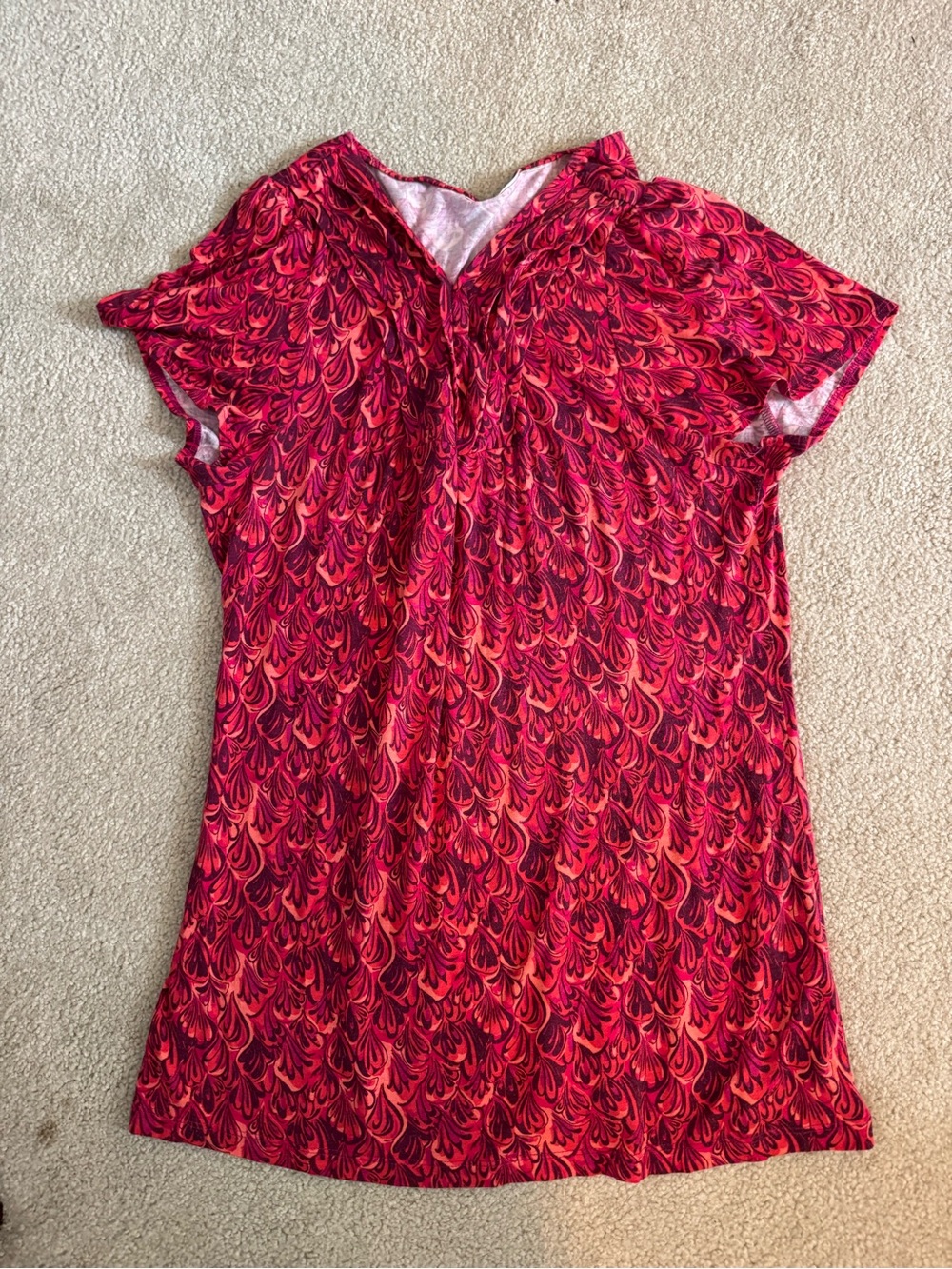 Halogen Red & Pink Abstract-Print Chemise